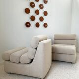 Pair of 70s designer armchairs