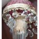 Michelotti Crystal Glass Prism Boudoir Parlor Lamps 1950s