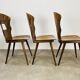 3 Gentiane Baumann chairs from the 60s, bistro style