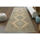 1970s Vintage Turkish Oushak Handmade Wool Cotton Orange Runner Rug 147x386