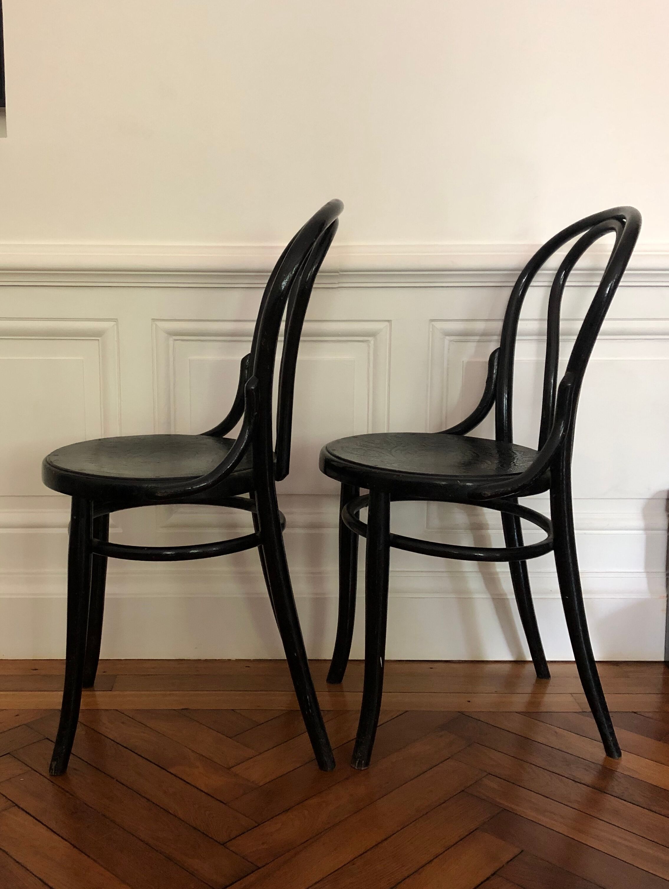 Pair of bistro chairs