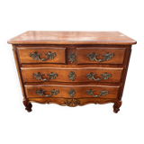Beautiful Louis XV style crossbow chest of drawers