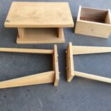 Vintage bedside feet compass restyled