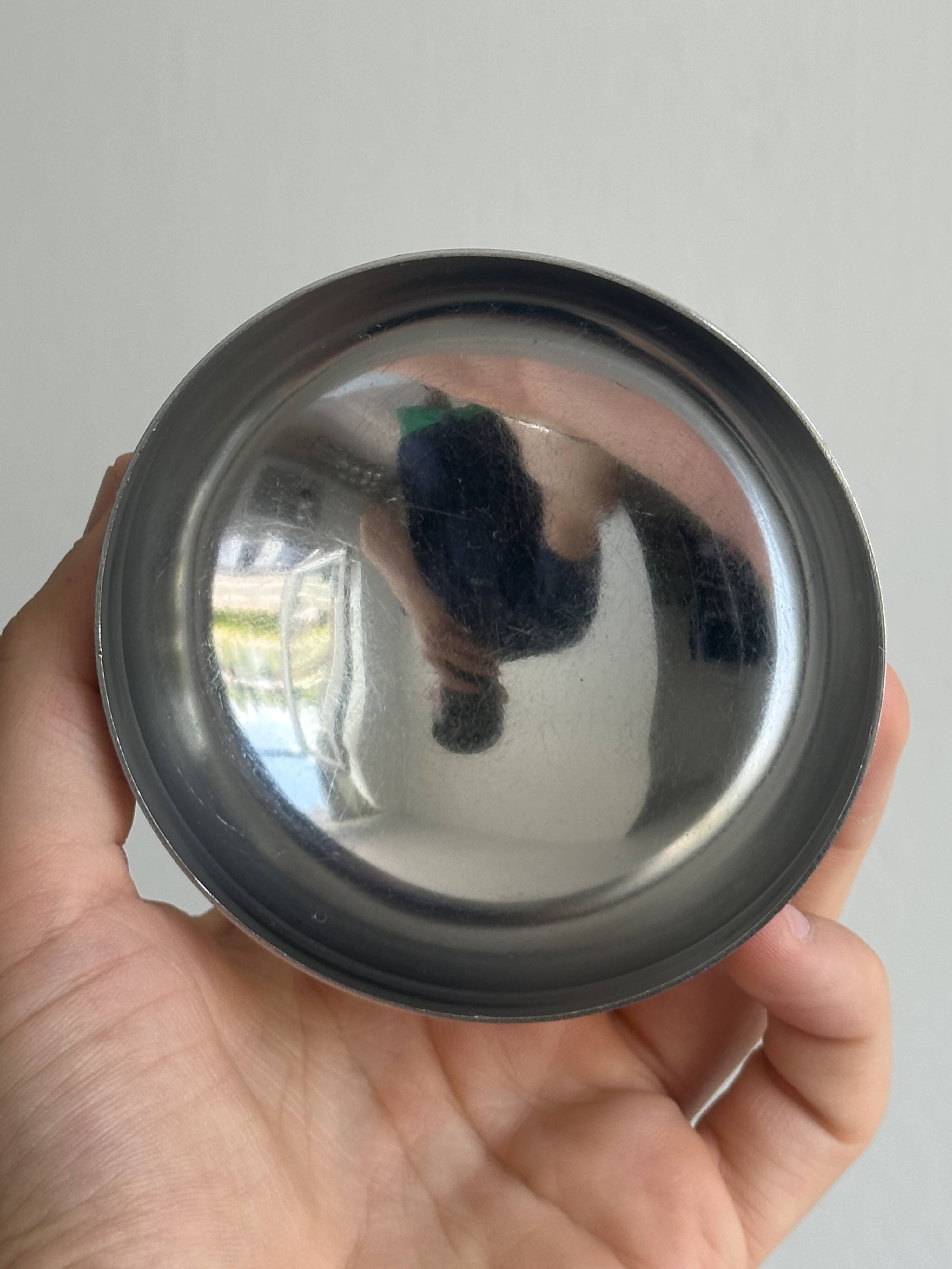 6 stainless steel metal cups