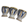 Set of 3 handmade decorated egg cups J 182