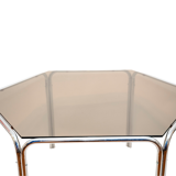 Hexagonal tubular dining table