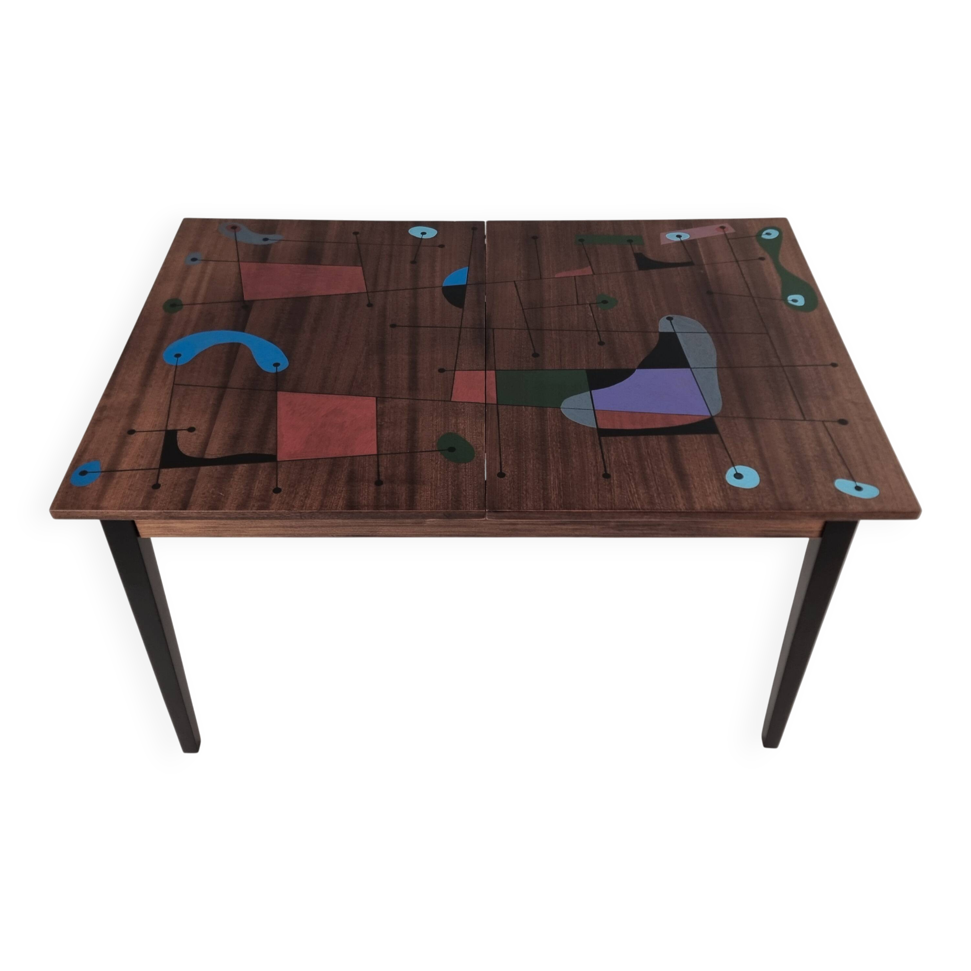 Table vintage en frêne, années 1960