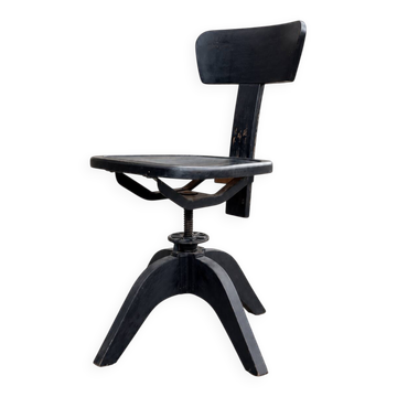 Stella industrial office chair – 1950s – adjustable and swivel.