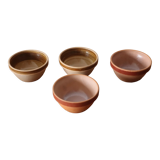4 stoneware bowls