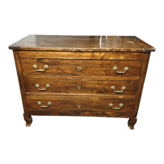 Louis XVI walnut chest of drawers