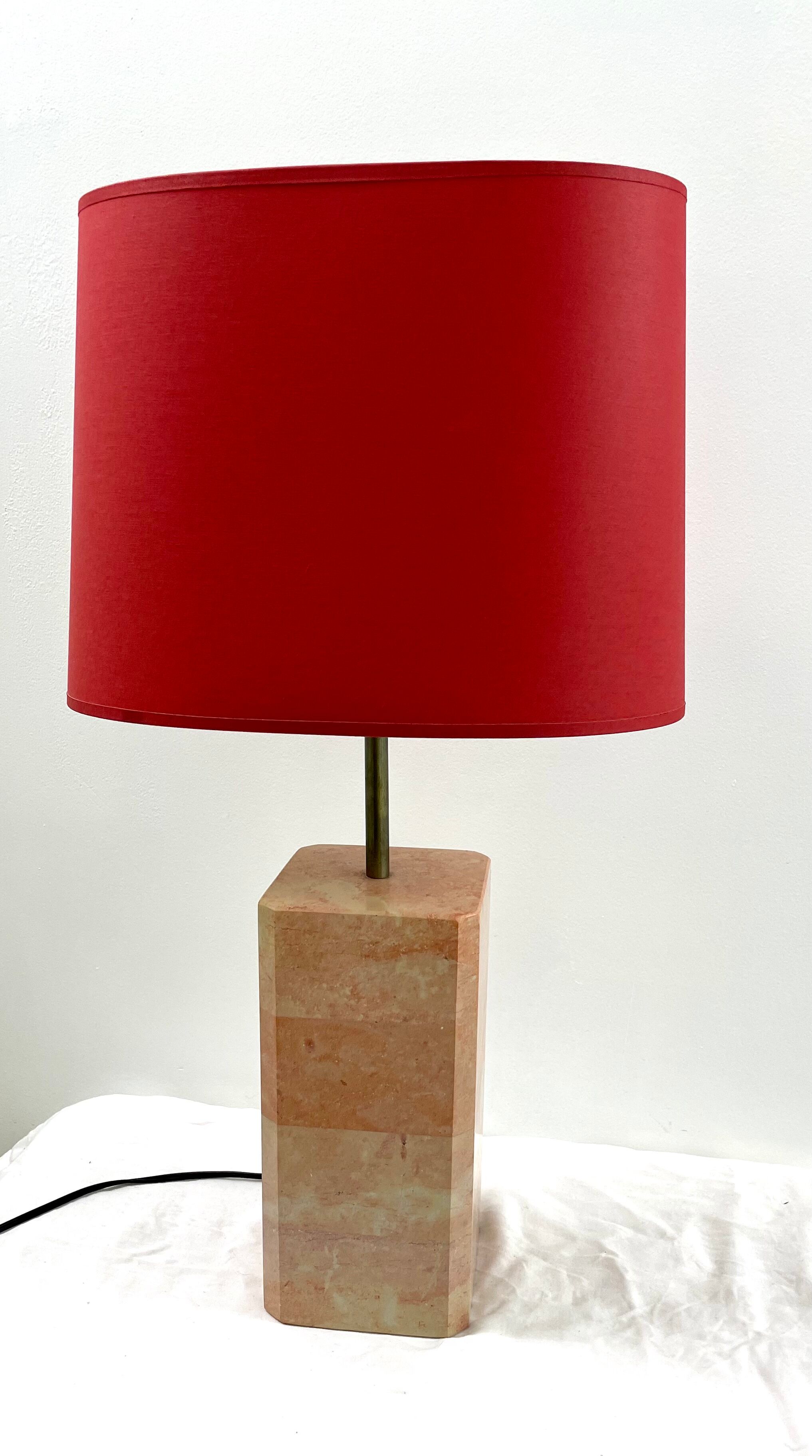 Lampe à poser en marbre vintage