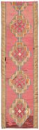 Turkish Handwoven Vintage Herki Kilim 102 cm x 322 cm
