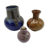 Set of 3 Scandinavian miniature vases