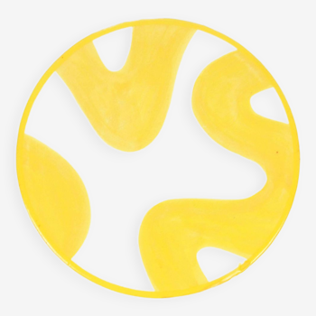 Small plate - yellow brush