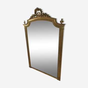 Miroir doré ancien 169 par 106 cm