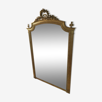 Large old golden mirror 169 by 106 cm