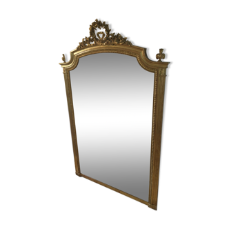 Large old golden mirror 169 by 106 cm