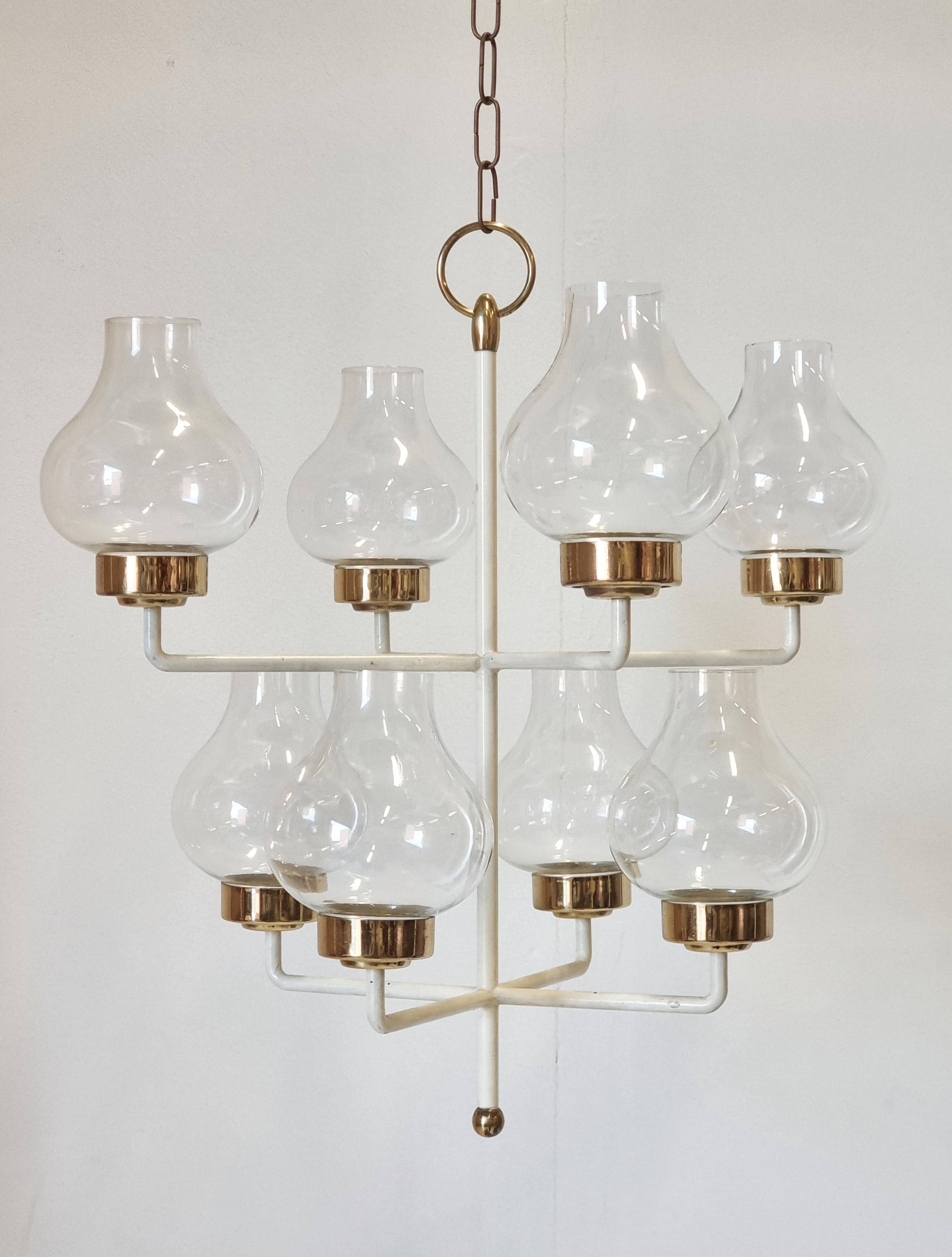 Hans Bergström, Chandelier "Ofir Octav" by Ateljé Lyktan, Modern Scandinavian