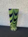 Green and blue blown glass vase