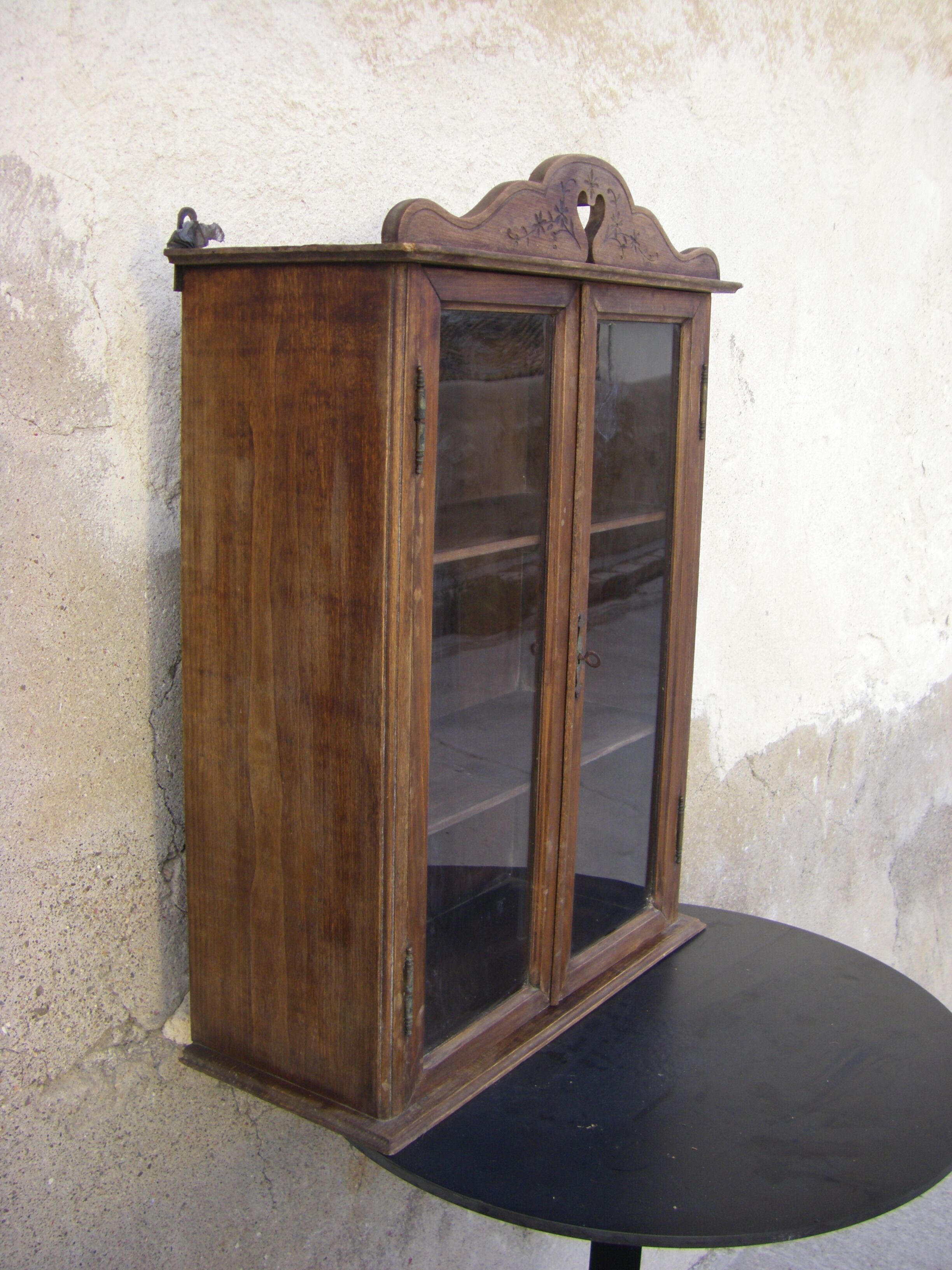 Old wall display case