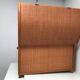Trunk trunk in canned rattan 50s-60s
