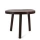 Wooden tripod bedside or occasional table, bean-shaped top.