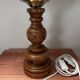 Vintage pleated globe table lamp