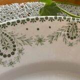 Antique serving dish in earthenware from Creil & Montereau