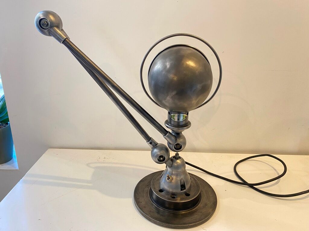 Jieldé desk lamp 2 arms 40cm industrial graphite Jean Louis Domecq