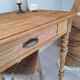 Farmhouse style side table in solid wood