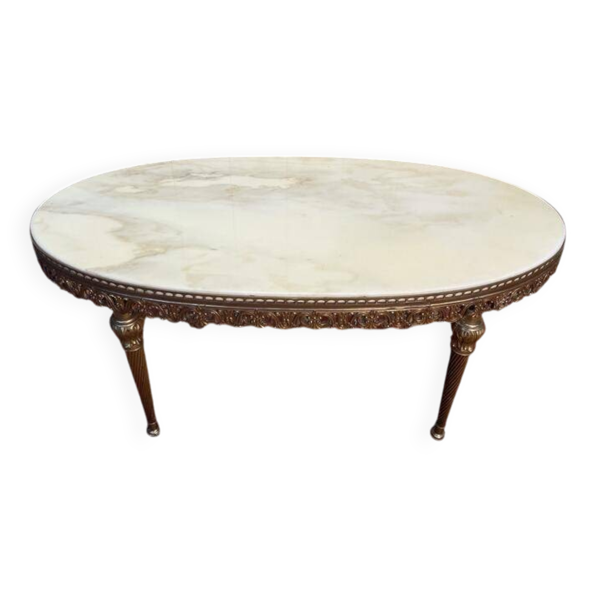Louis XVI style oval coffee table