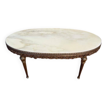 Table basse ovale de style Louis  XVI