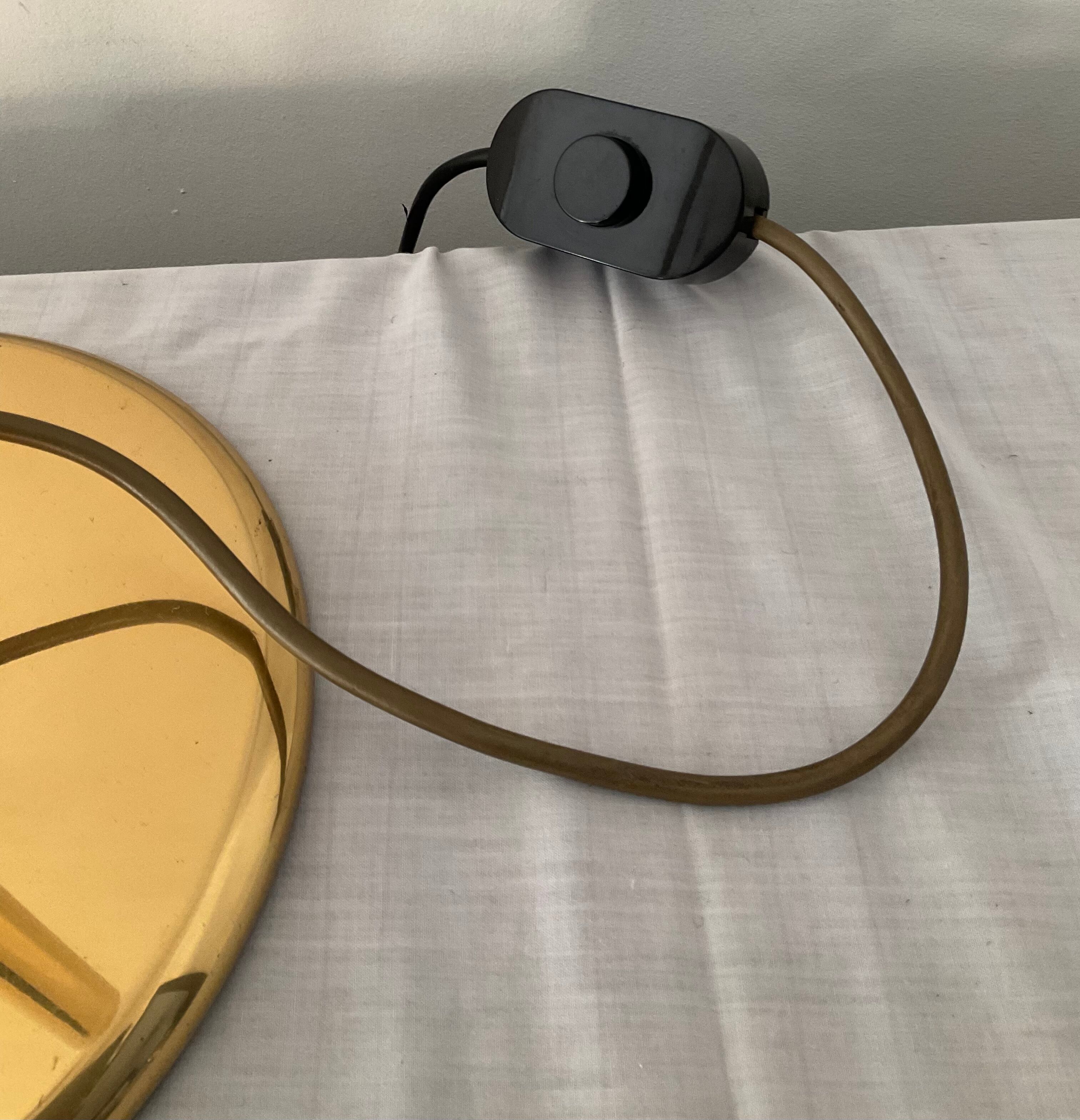Floor lamp reader of the 70s in brass
