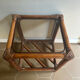 Bamboo and glass table