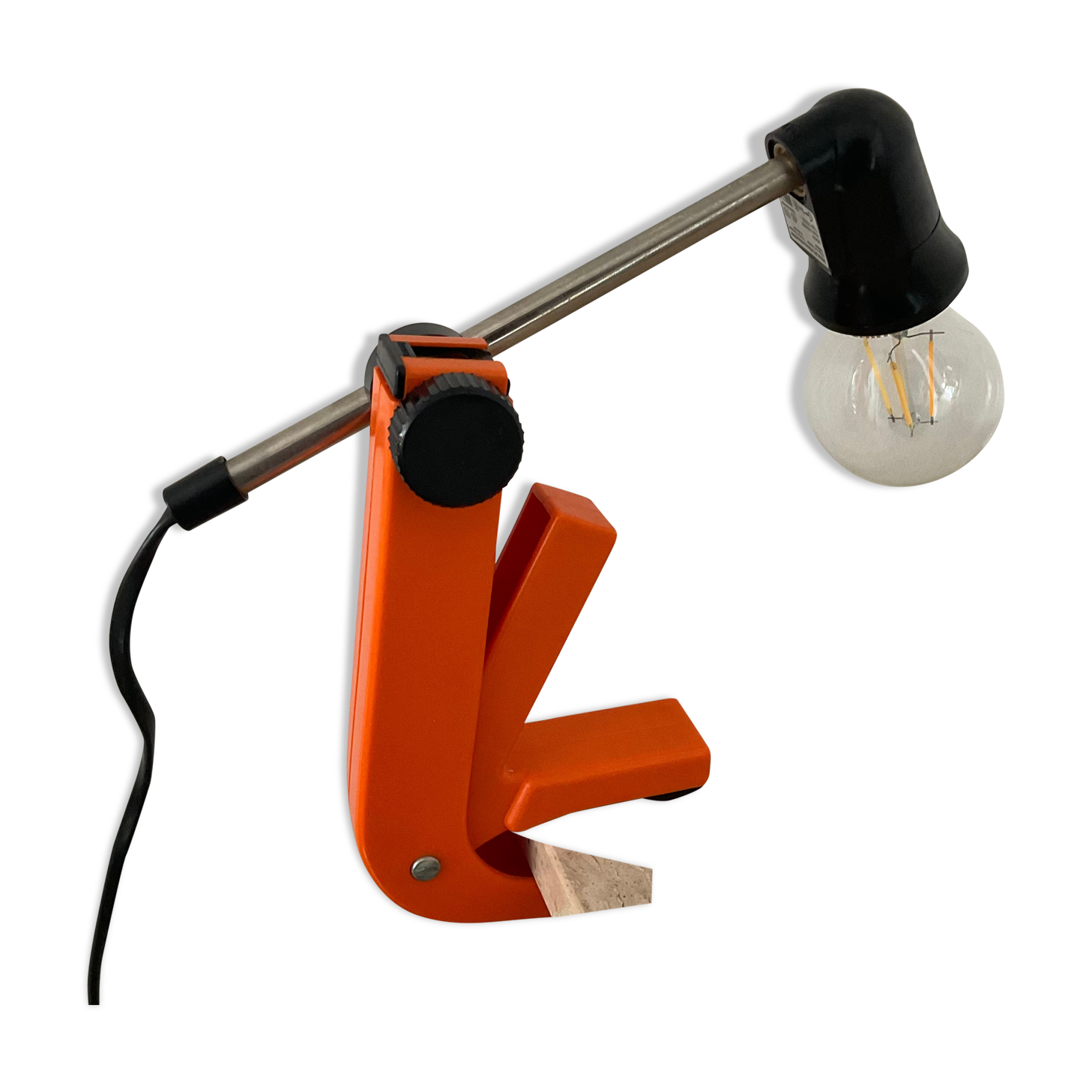 Clamp lamp "Review" by Klemmleuchte Germany 70s