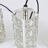 Bakalowits Vienna, up to three faceted crystal pendant lamps, Austria, 1960s