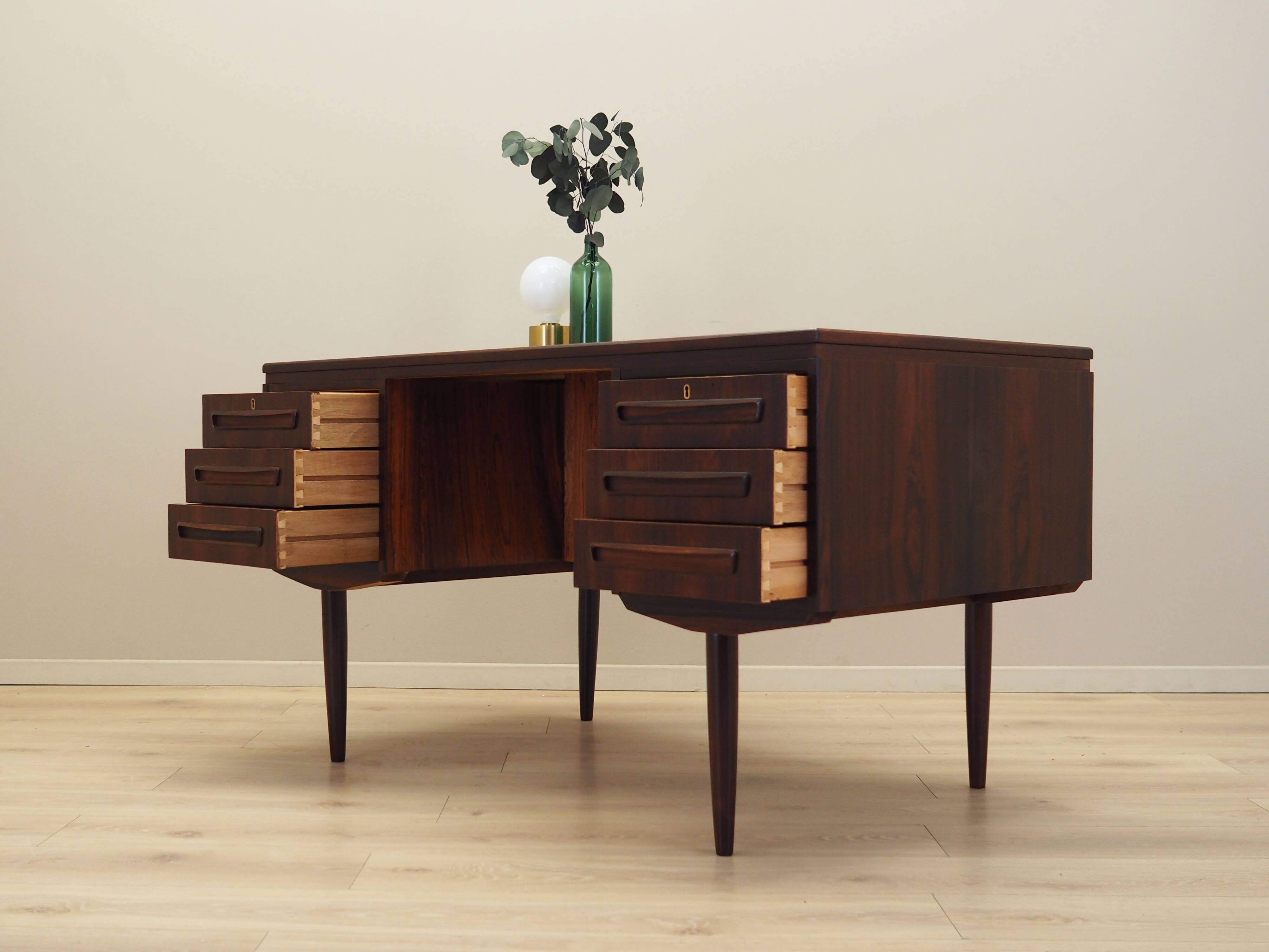 Rosewood desk, Danish design, 1960s, designer: J. Svenstrup