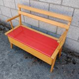 Vintage childrens bench with storage