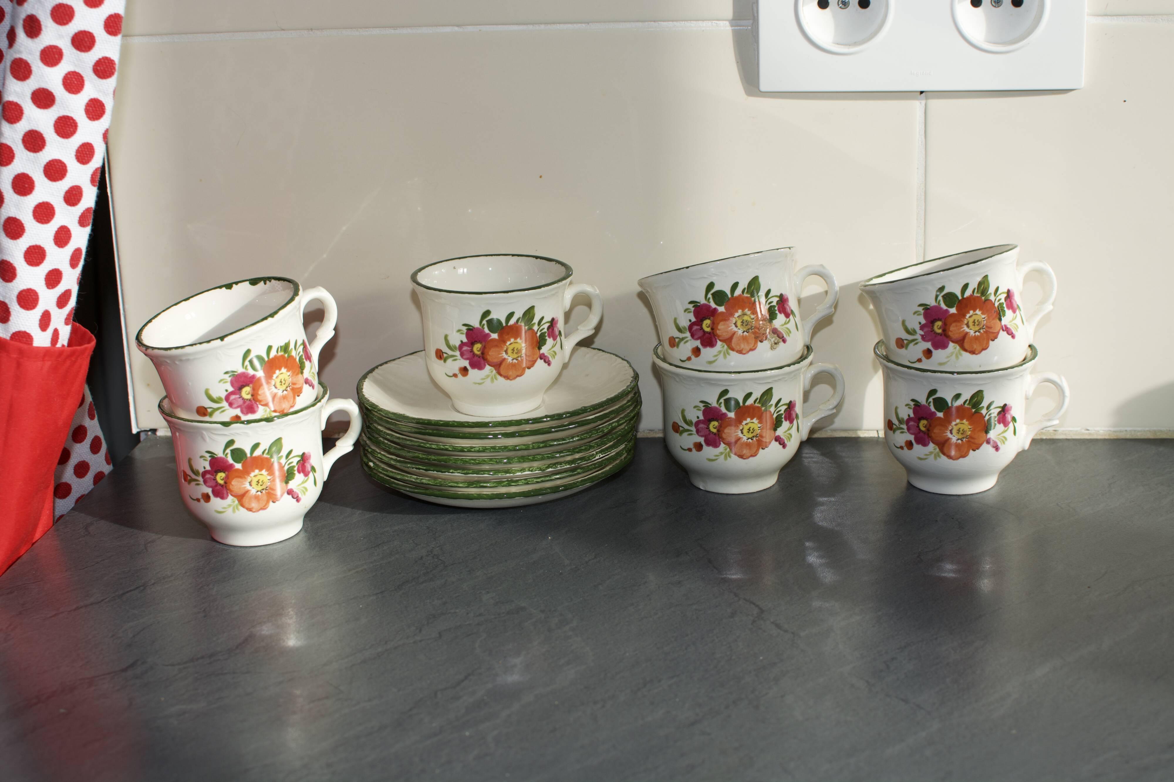 Vintage Pagnossin Italy coffee cups