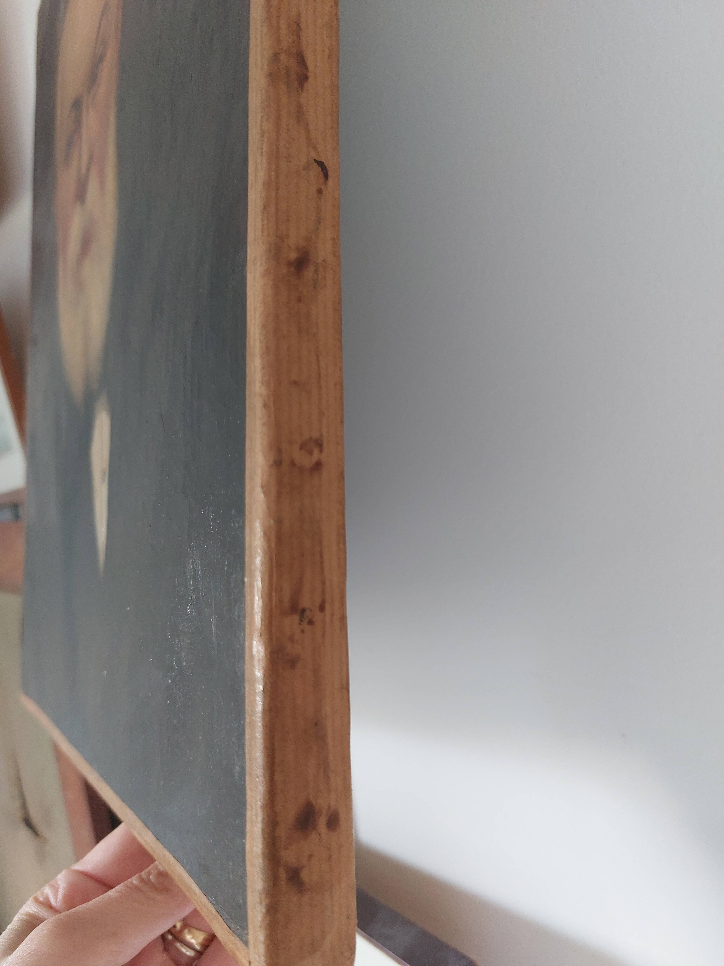 Portrait bearded man XlX the childcare sign