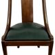 chaise gondole en placage d'acajou