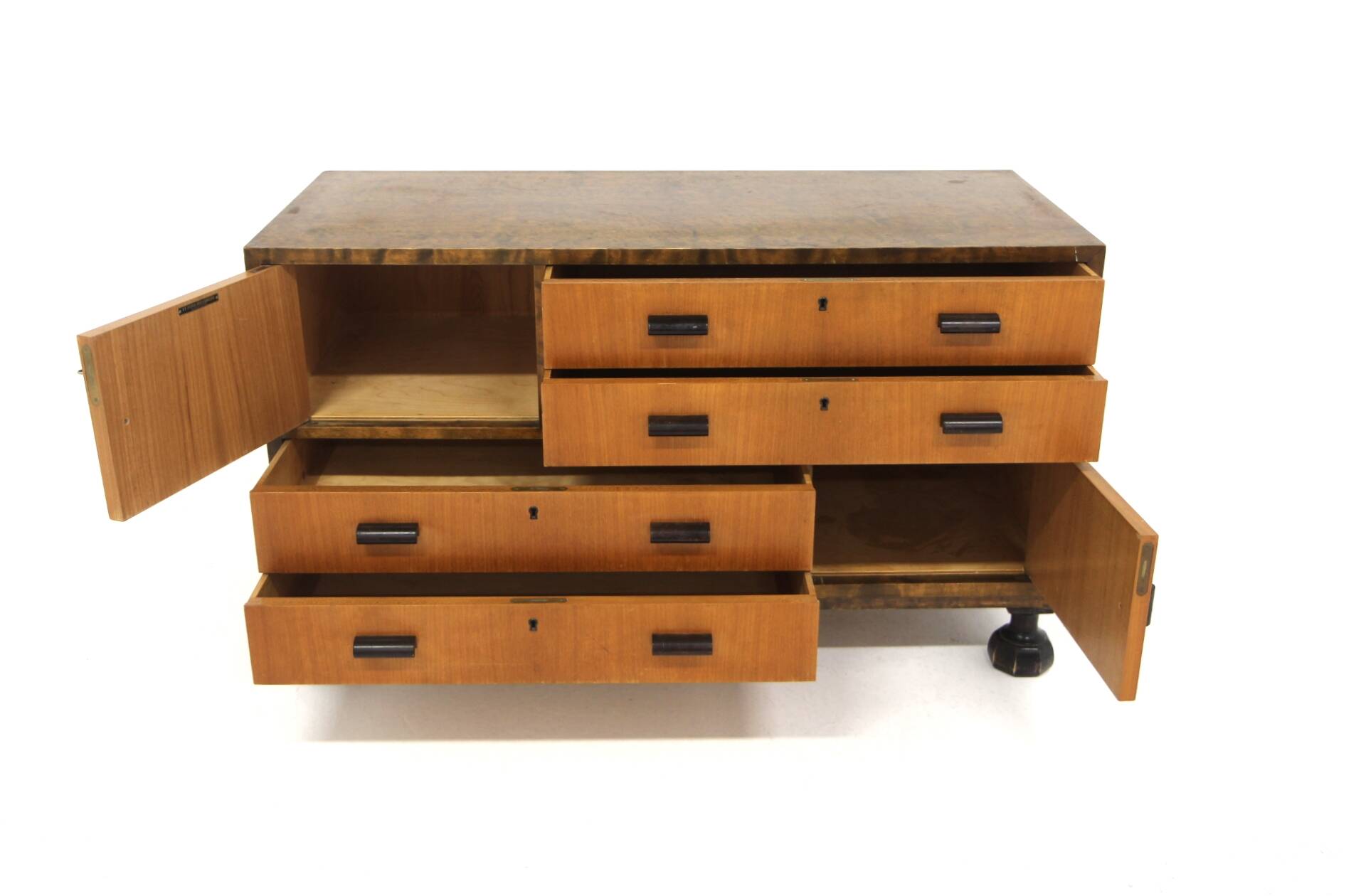 Commode  scandinave en bouleau, Axel Larsson, Bodafors, Suède, 1960
