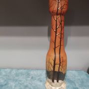 Legras vase with enamel decoration