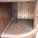 Pair of macassar art deco bedside tables