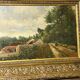 Huile sur bois XIX ème