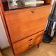 Secrétaire vintage en placage acajou