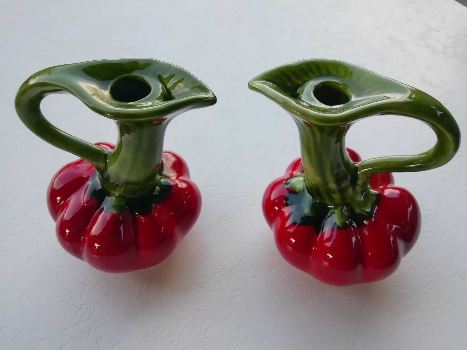 Pair of pitchers slurry tomatoes