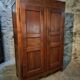 18th-century French antique cherry wood wardrobe – Rustic sideboard