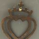 Heart vendeen wood carved xxeme folk art
