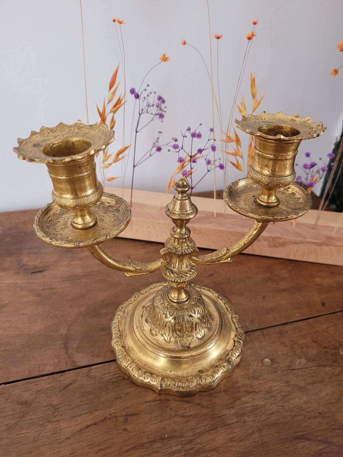 Candlestick No. 2, 2 brass lights